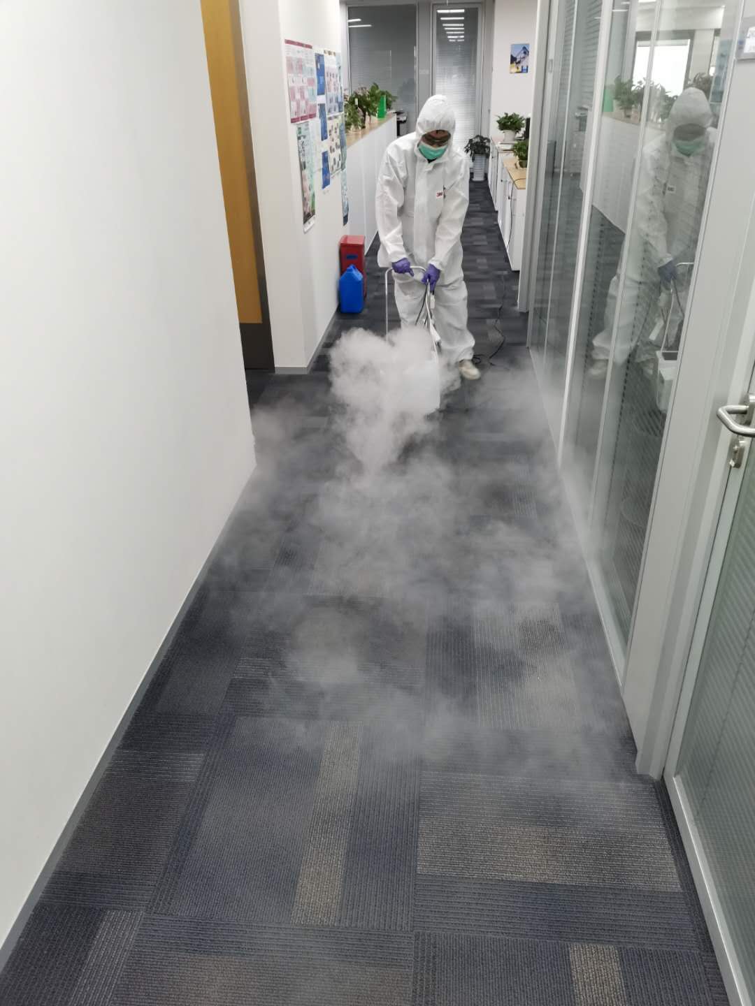超聲波離心霧化消毒